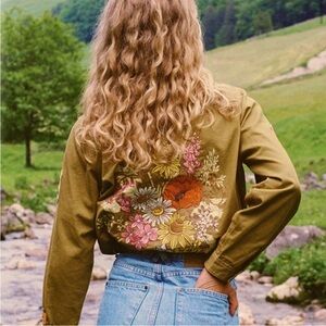 Spell Foxglove Embroidered Jacket - L NWT